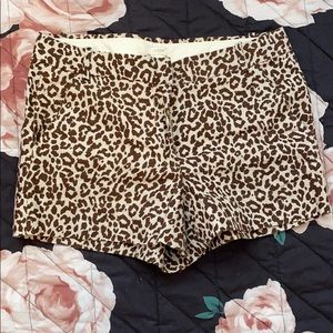 J Crew Leopard shorts